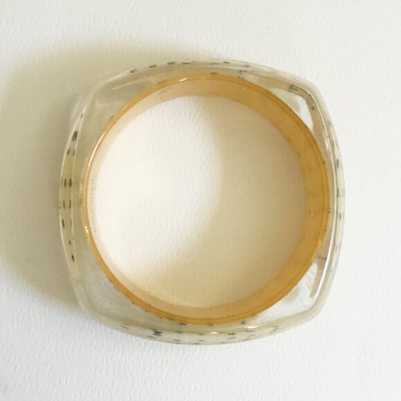 Kate Spade Pop Art Ikat Resin Lucite Dot Design Bangle Bracelet - Picture 6 of 9